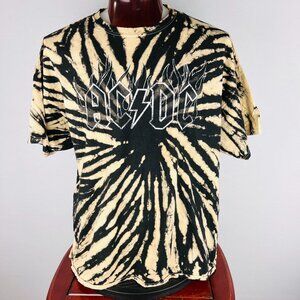 AC/DC ACDC AC-DC Tie-Dye Logo Med T-Shirt Shirt